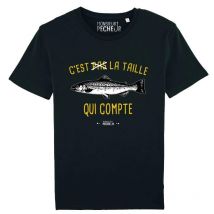 T-shirt Mit Kurzen Ärmeln Monsieur Pêcheur C'est Pas La Taille Qui Compte Tshirttaillecarpe-5