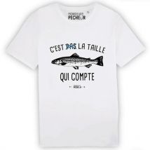 T-shirt Mit Kurzen Ärmeln Monsieur Pêcheur C'est Pas La Taille Qui Compte Tshirttaillecarpe-11