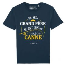 T-shirt Mit Kurzen Ärmeln Monsieur Pêcheur Grand Père Jamais Sans Sa Canne Tshirtgrandperejamais-5