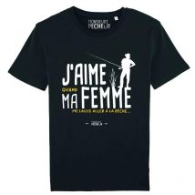 T-shirt Mit Kurzen Ärmeln Monsieur Pêcheur J'aime Ma Femme Tshirtjaimemafemme-1