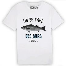 T-shirt Mit Kurzen Ärmeln Monsieur Pêcheur On Se Tape Des Bars Tshirtonsetape-9