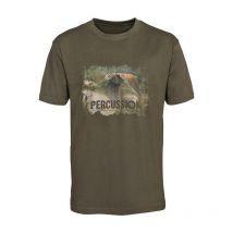 T-shirt Uomo Percussion Serigraphie 15161-kaki-pal-2xl