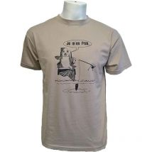 Tee Shirt Korte Mouwen Man Bartavel Je M'en Fish - Beige Menfishm