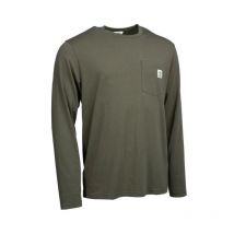 Tee Shirt Lange Mouwen Man Nash Make It Happen Carp Logo Long Sleeve - Vert C2195