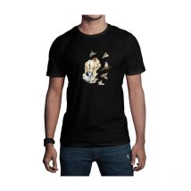 Tee Shirt Manches Courtes Enfant Bartavel Theme Chasse T1101 Nature - Noir 8ans