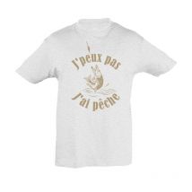 Tee Shirt Manches Courtes Enfant Bartavel Theme Chasse T1171 Nature - Blanc 8ans