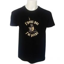 Tee Shirt Manches Courtes Homme Bartavel J'peux Pas J'ai Peche - Noir Xxxl