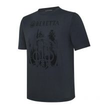 Tee-shirt Manches Courtes Homme Beretta Outline - Ebony L