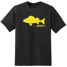 Tee Shirt Manches Courtes Homme Fishxplorer Addict Perche - Noir Xl