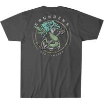 Tee Shirt Manches Courtes Homme Grundéns Mermaid - Gris Xl