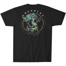 Tee Shirt Manches Courtes Homme Grundéns Socket Heather Charcoal - Noir Xxl