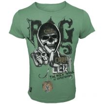 Tee Shirt Manches Courtes Homme Hot Spot Design Rig - Vert Taille L