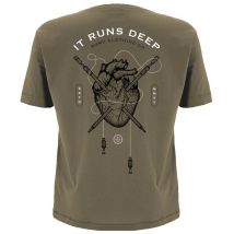 Tee Shirt Manches Courtes Homme Kumu Bloodline T-shirt - Kaki Xxxxl - Pêcheur.com