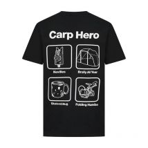 Tee Shirt Manches Courtes Homme Navitas Carp Hero - Noir Xl