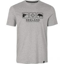 Tee Shirt Manches Courtes Homme Seeland Lanner - Gris Foncé Xxl