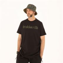 Tee Shirt Manches Courtes Homme Trakker Cr Logo T-shirt Black Camo - Noir Xl - Pêcheur.com