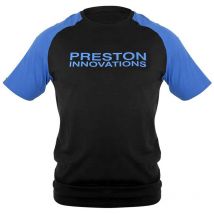 Tee Shirt Manches Courtes Preston Innovations Lightweight Raglan T-shirt - Noir/bleu Xl - Pêcheur.com