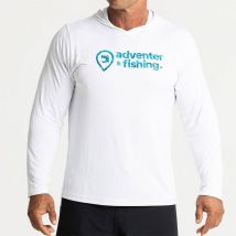 Tee Shirt Manches Longues Homme Adventer & Fishing Golon Anti Uv - Blanc/bleu S