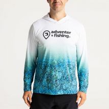 Tee Shirt Manches Longues Homme Adventer & Fishing Golon Anti Uv - Bleu L