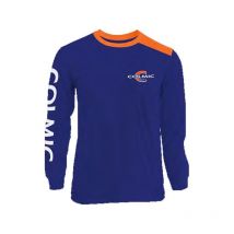 Tee Shirt Manches Longues Homme Colmic - Bleu/orange M - Pêcheur.com