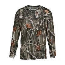 Tee Shirt Manches Longues Homme Percussion Chasse - Camo Wet L