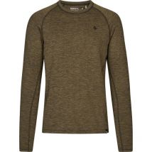 Tee-shirt Manches Longues Homme Seeland Peak - Military Olive Melange Xl