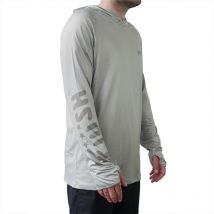 Tee Shirt Maniche Lunghe Uomo Fiiish Capuche Anti Uv Long Sleeve - Olive Hab1616