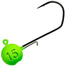 Tête Plombée Monkey Lures - Vert/blanc - Par 3 No5/0 - 10g