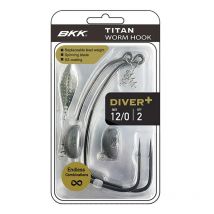Texanischer Haken Bkk Titan Diver + - 2er Pack Btd+12/0