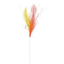 Train De Plumes Srt Plumes Rouges Et Jaunes No10