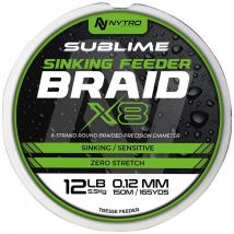 Treccia Nytro Sublime X8 Sinking Feeder Braid - 150m 20600001