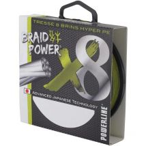 Treccia Powerline Braid Power X8 Verde - 300m Tbp8v321