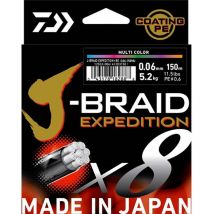 Trenzado Daiwa J-braid Exp X8 Multicolore - 150m 12552010