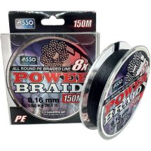 Trenzado- Negro - 150m Asso 8x Pe - Noir - 150m Ass-8xpe-150-0.20