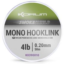 Tresse À Bas De Ligne Korum Smokeshield Mono Hooklink - 50m 33/100