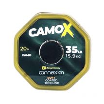 Tresse À Bas De Ligne Ridge Monkey Connexion Camox Soft Coated Hooklink - 20m 25lbs