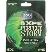 Tresse Asso Perfect Storm 8xpe - Vert - 150m 15/100