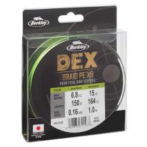 Tresse Berkley Dex Braid X8 Chartreuse - 150m 6/100 - Pêcheur.com