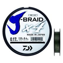 Tresse Daiwa J Braid X4b Vert - 270m 19/100 - Pêcheur.com