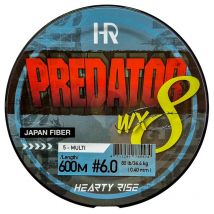 Tresse Hearty Rise Predator X8 - 300m Multicolore Pe 1.2 - Pêcheur.com