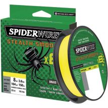 Tresse Spiderwire Stealth Smooth 8 - Jaune - 300m 19/100 - Pêcheur.com