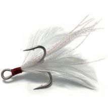 Triple Hook Ever Green Treble Magic Feather Egtreblemagicf-1/0