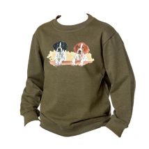 Untergeordnetes Sweatshirt Bartavel Theme Chasse T585 Sweatnatureenfantserigraphiethemechassekaki-t585-6