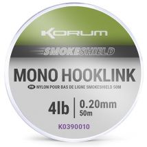 Vlecht Onderaan De Lijn Korum Smokeshield Mono Hooklink K0390014