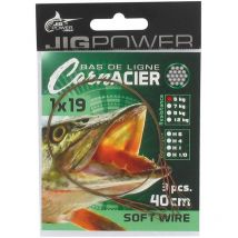 Vorfach Powerline Jig Power 1x19 Double Loops - 3er Pack A19b7