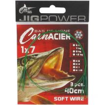 Vorfach Powerline Jig Power 1x7 Double Loops - 3er Pack A7b9