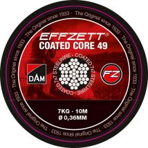 Vorfachschnur Effzett Coated Core 49 Steeltrace Brown Svs56412
