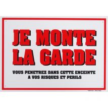 Warnschild „je Monte La Garde“ 3002664