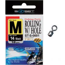 Wirbel Meer Sunset Rolling W / Hole St-s-0001 - 10er Pack Stsab1039n16s