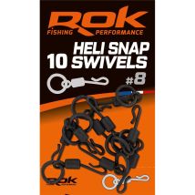 Wirbel Rok Fishing Heli Snap Swivel Rok/011190